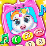 Telefone Móvel Do Unicórnio Da Princesa Do Bebê