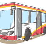 Corrediça Do Ônibus Dos Desenhos Animados