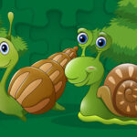 Quebra-Cabeças De Caracóis Bonitos