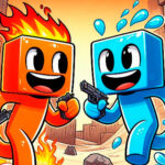 Fogo e água Blockman