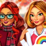 Super meninas caem Tendências Da Moda